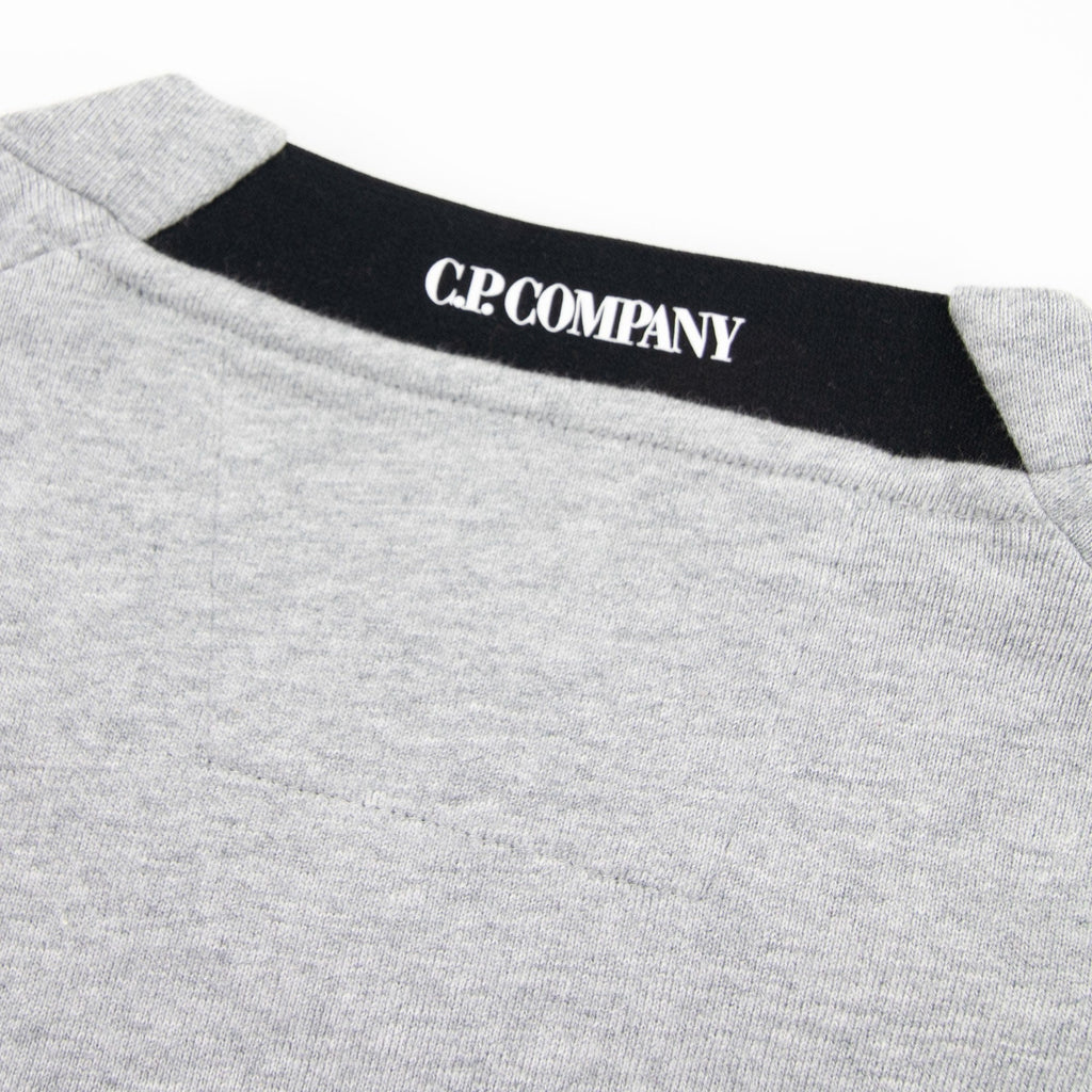 CP Company Diagonal Raised Fleece Lens Crew Sweatshirt Grey M93
