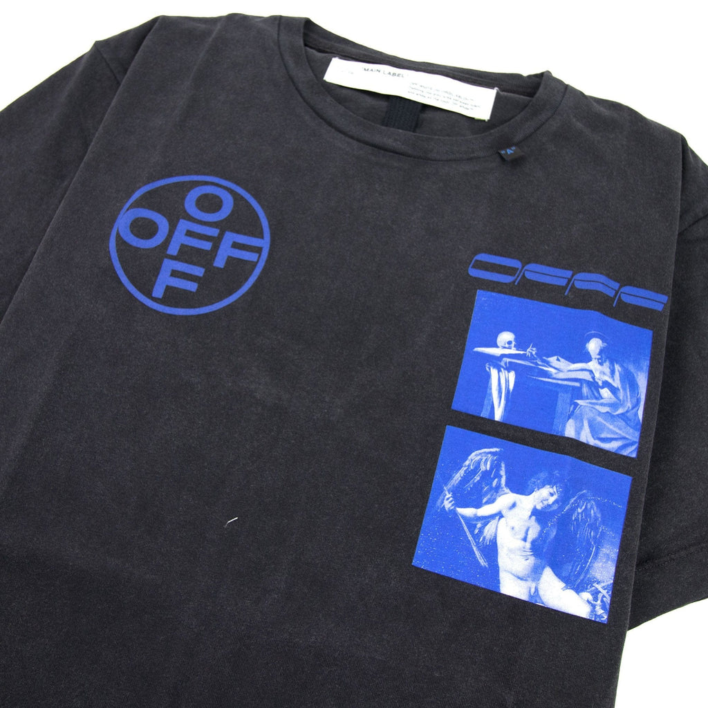 Off White Hardcore Caravaggio Jersey T-shirt Black/blue