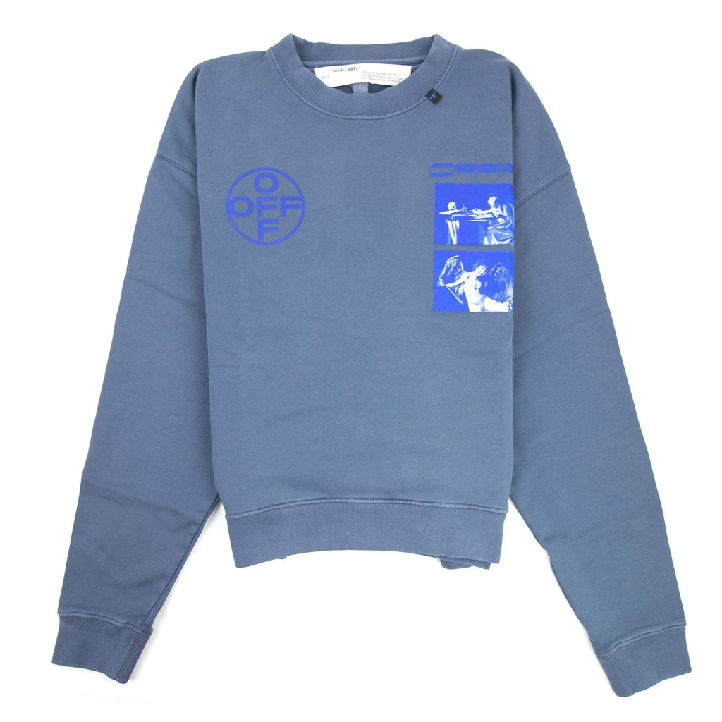 Off White Hardcore Caravaggio Oversized Sweatshirt Indigo Blue