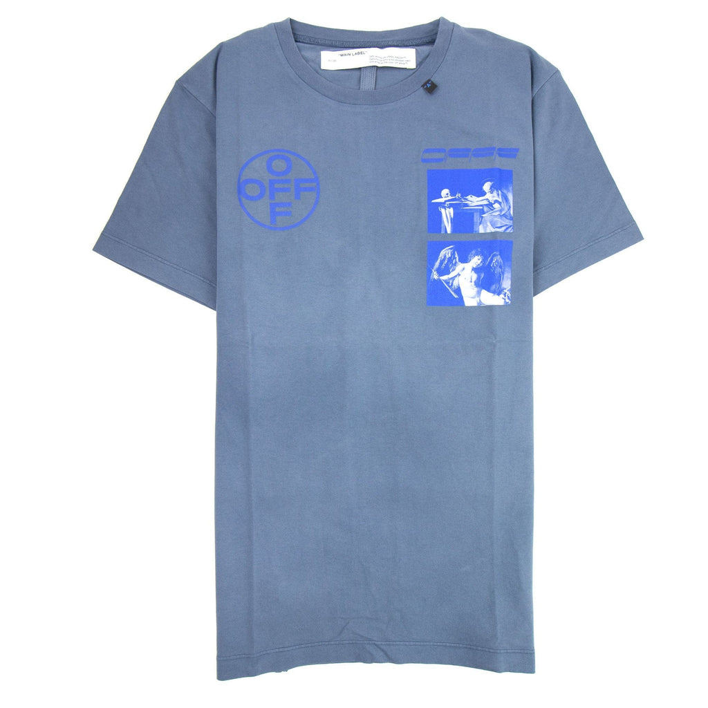 Off White Caravaggio S/S T-Shirt Indigo Blue