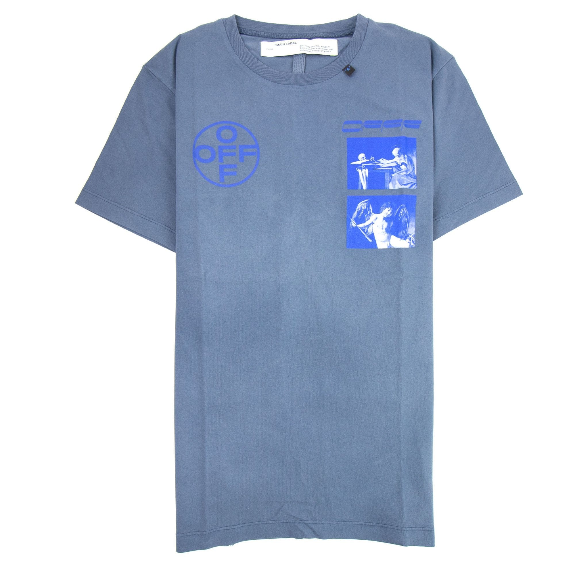 Off White Caravaggio S/S T-Shirt Indigo Blue