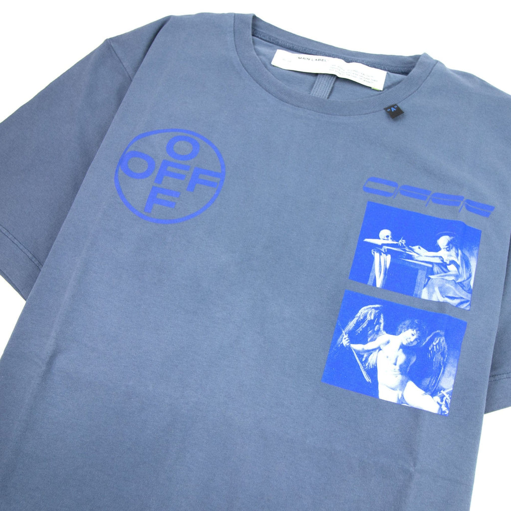 Off White Caravaggio S/S T-Shirt Indigo Blue