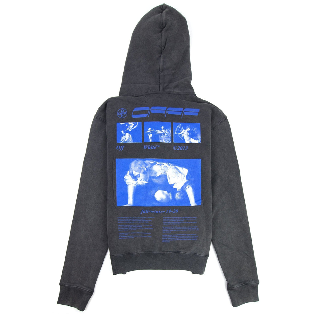 Off White Hardcore Caravaggio Zipped Hoodie Black/blue