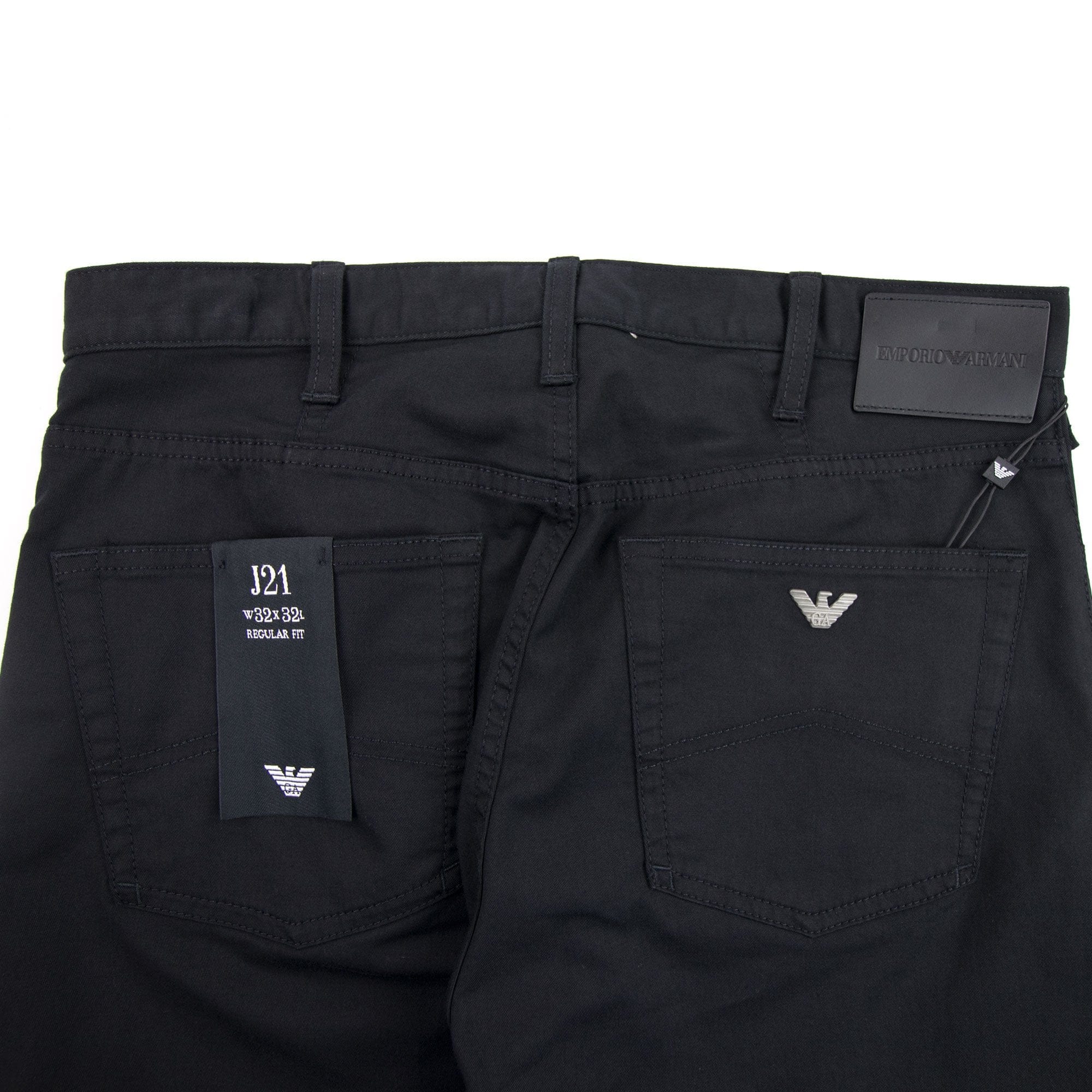 Emporio Armani Stretch Cotton Gabardine J21 Jeans Nero 0999