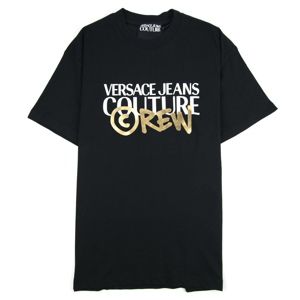 Versace Jeans Couture Crew Logo T Shirt Black