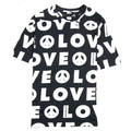 Love Moschino All Over Love Printed T-Shirt Black/white