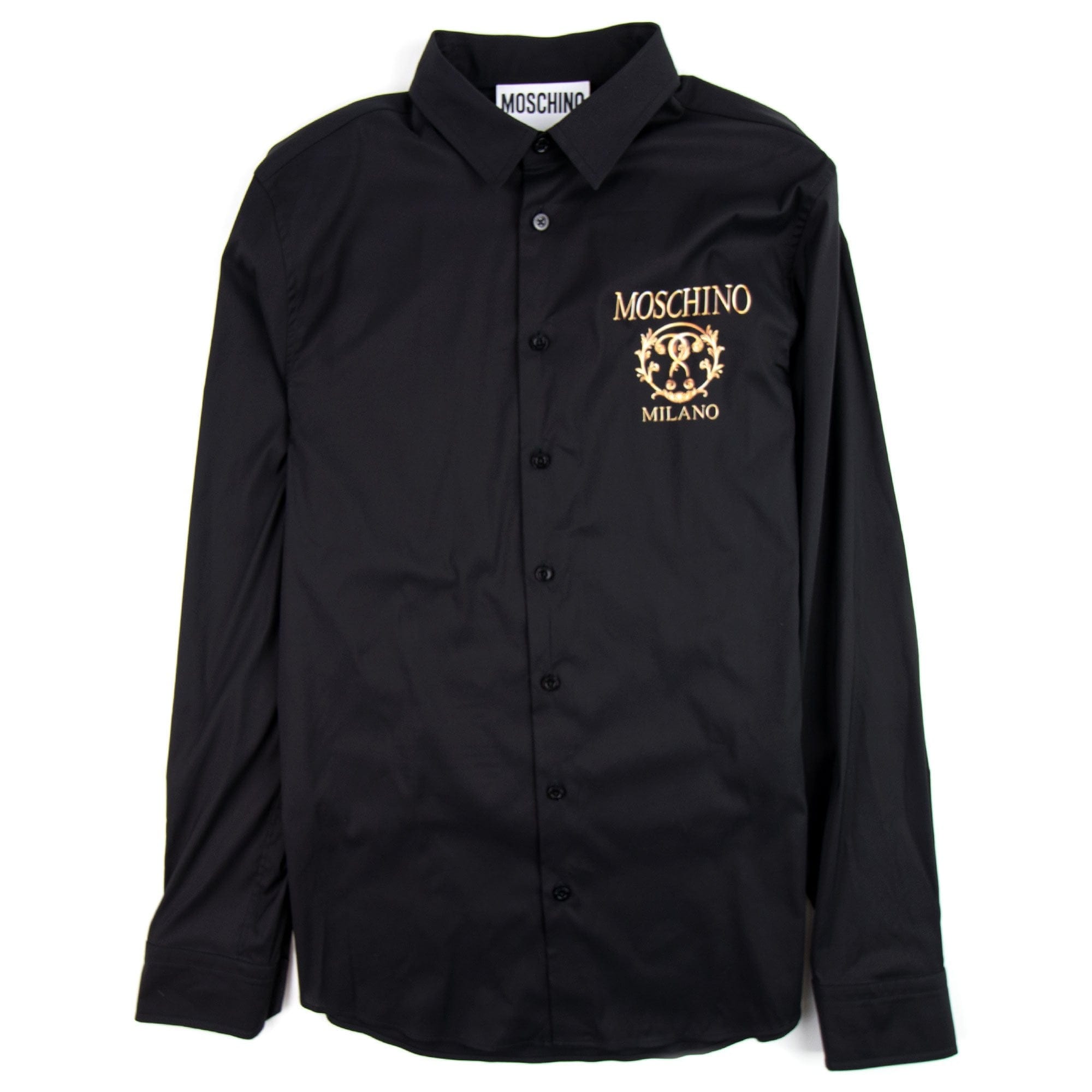 Moschino Couture Question Mark Poplin Shirt Black