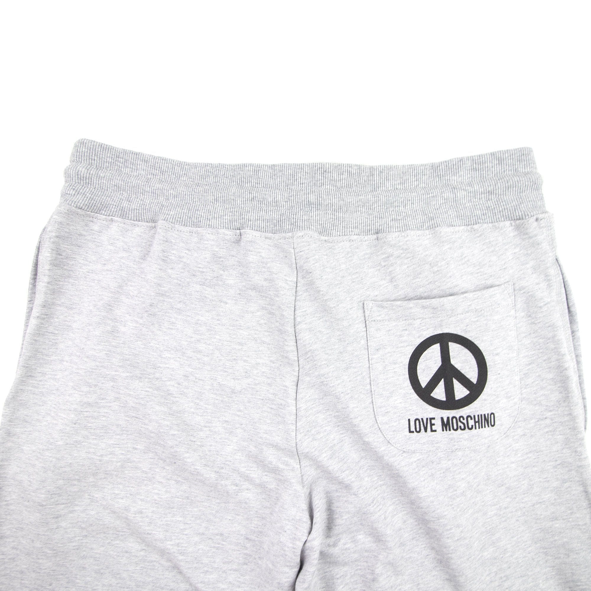 Love Moschino Peace Logo Back Pocket Pants Grey