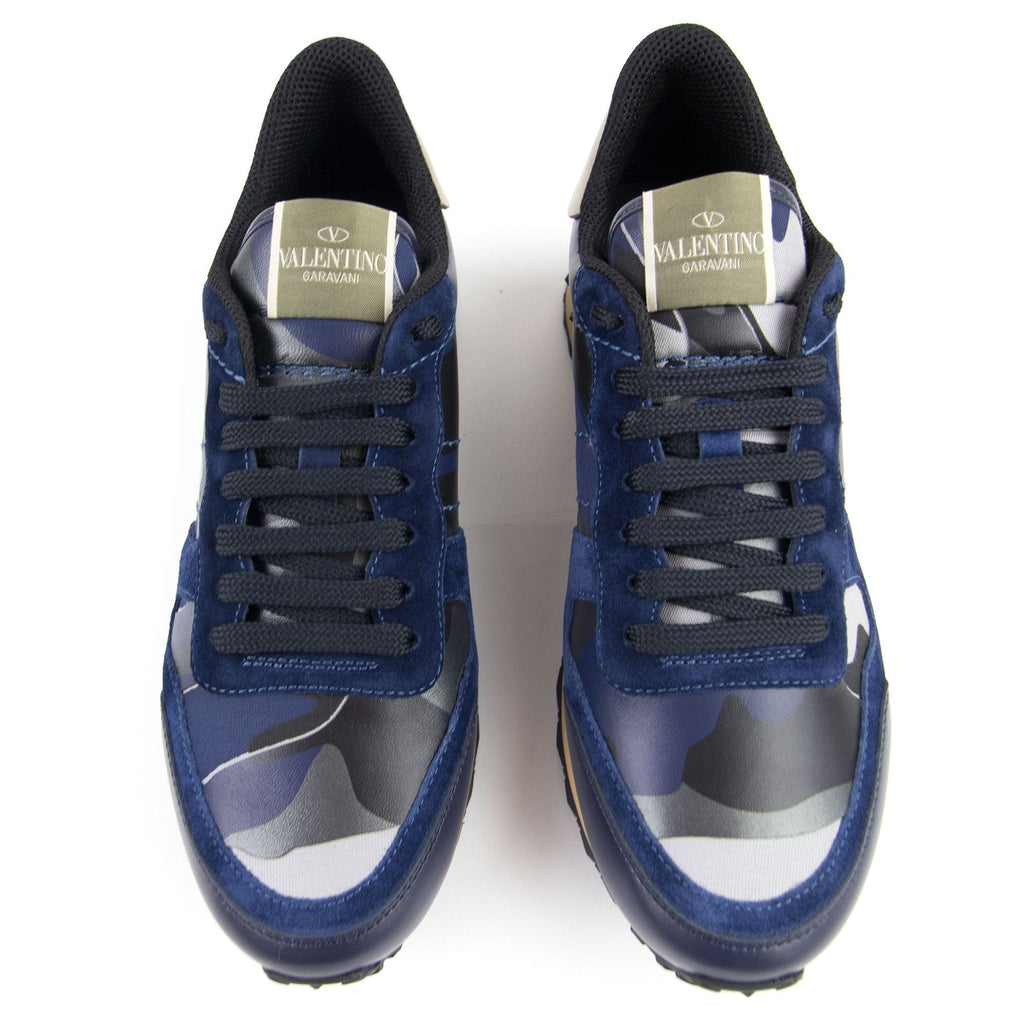 Valentino Rockrunner Camouflage Sneaker Blue Camo BY0