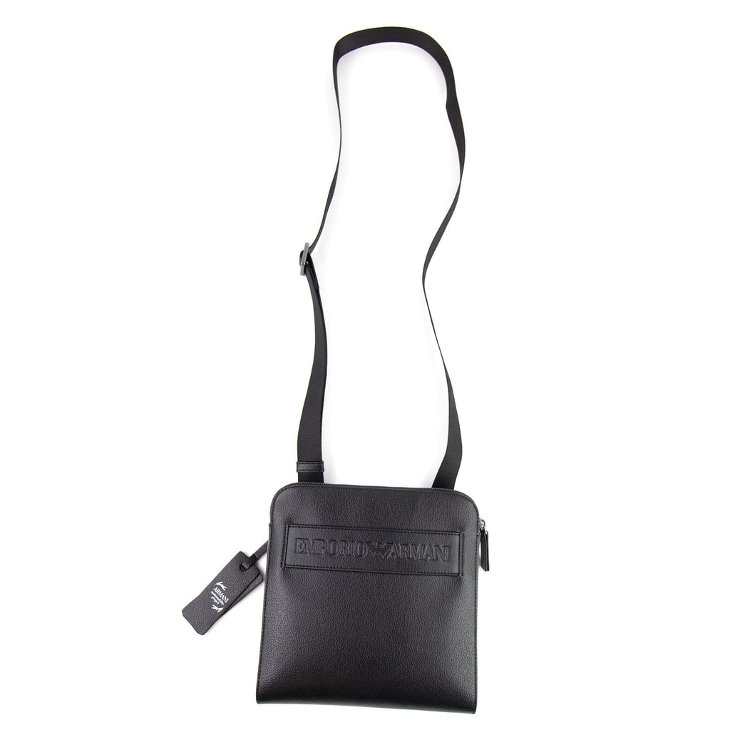 Emporio Armani Box Logo Messenger Bag Black