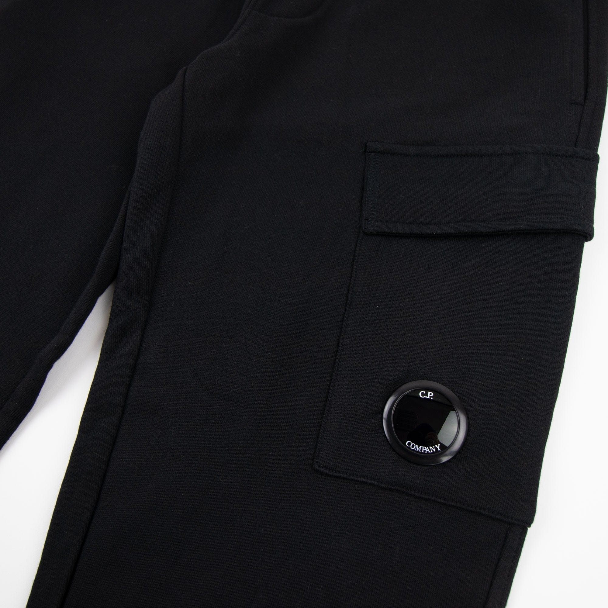 CP Company Diagonal Raised Fleece Hoodie Tracksuit 2PCS Black 999