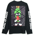 Gods Glitch Martian Pixel Longsleeve T-shirt Black