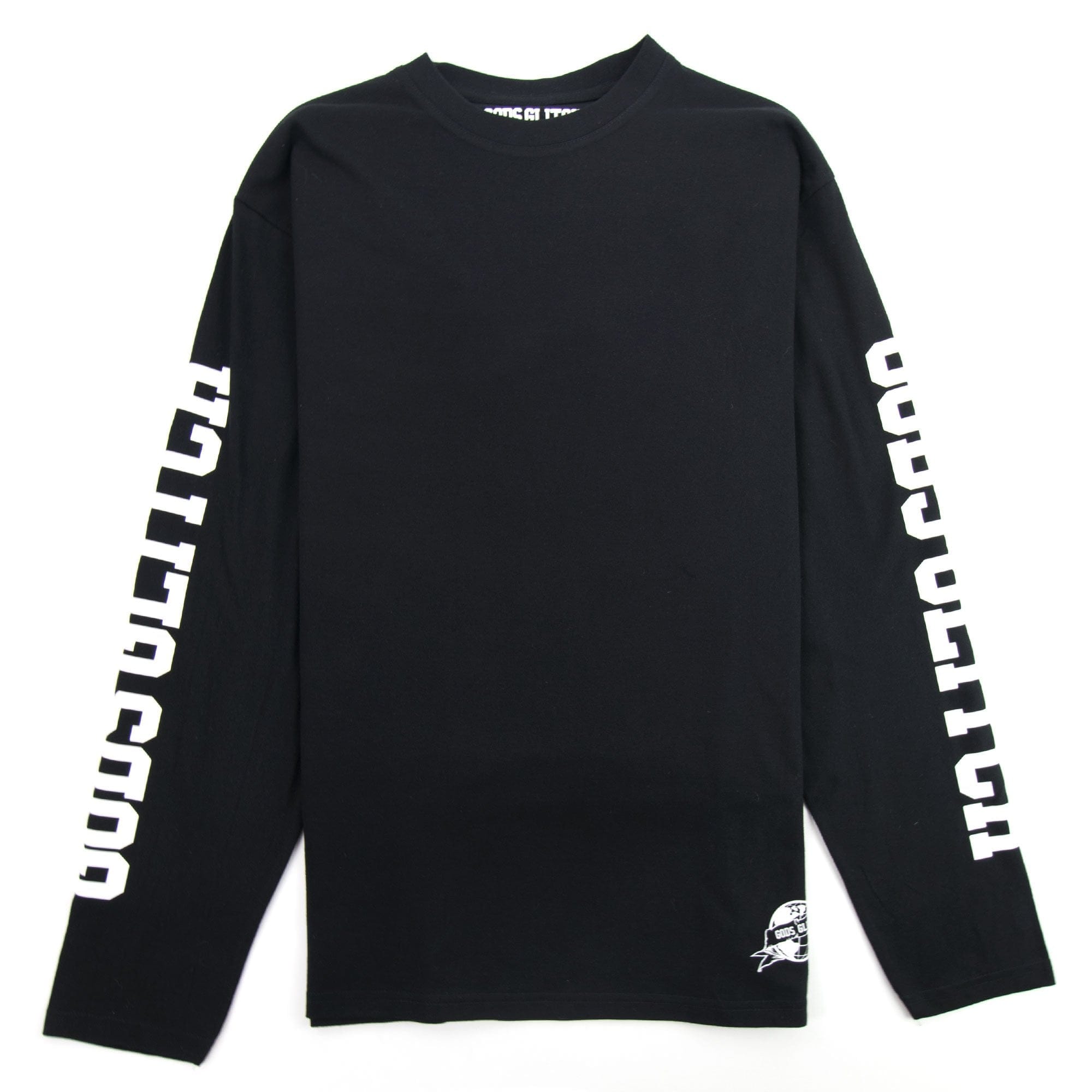 Gods Glitch Martian Pixel Longsleeve T-shirt Black
