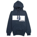 Gods Glitch Medusa Print Premium Hoodie Navy