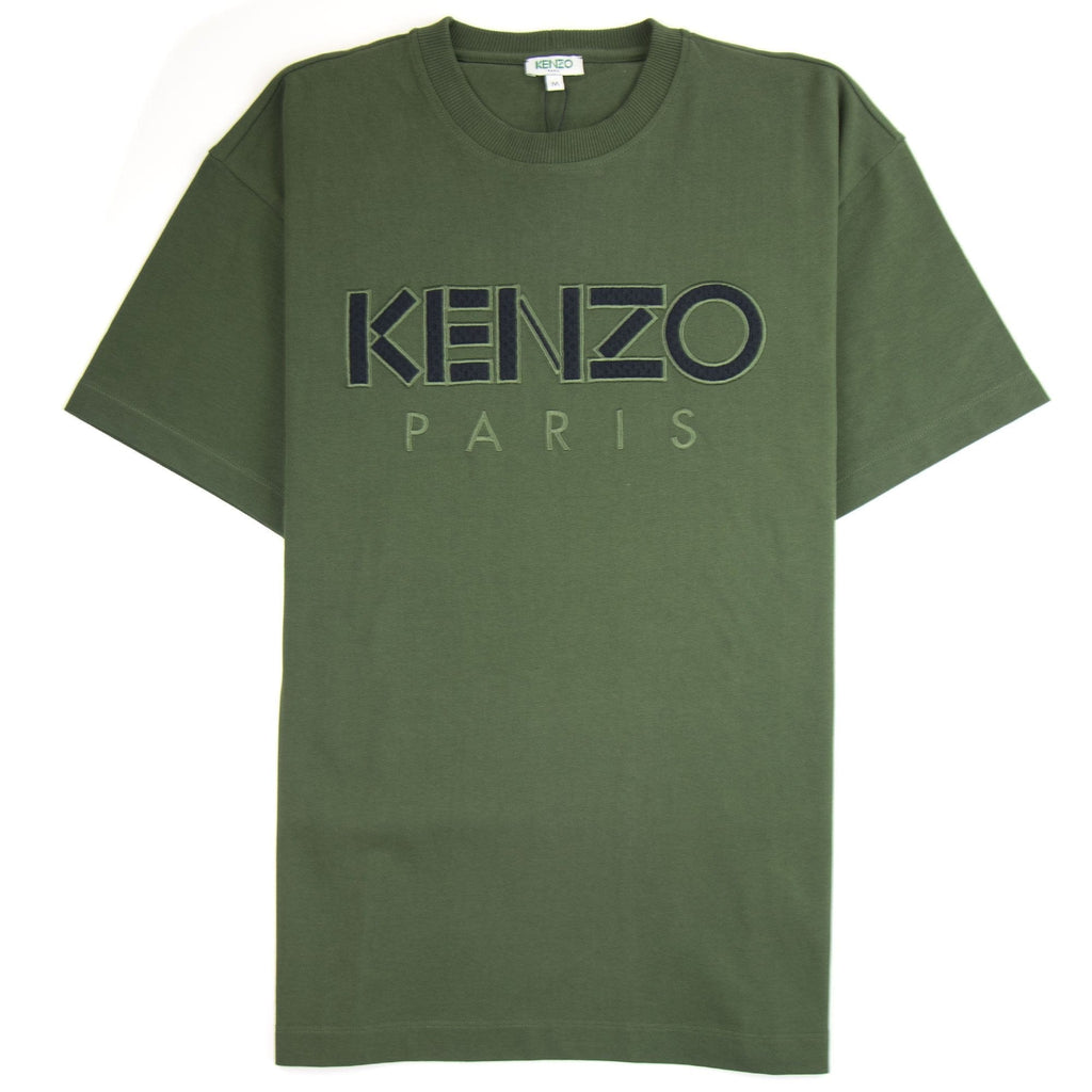 Kenzo Mesh Logo Heavyweight T-shirt Khaki
