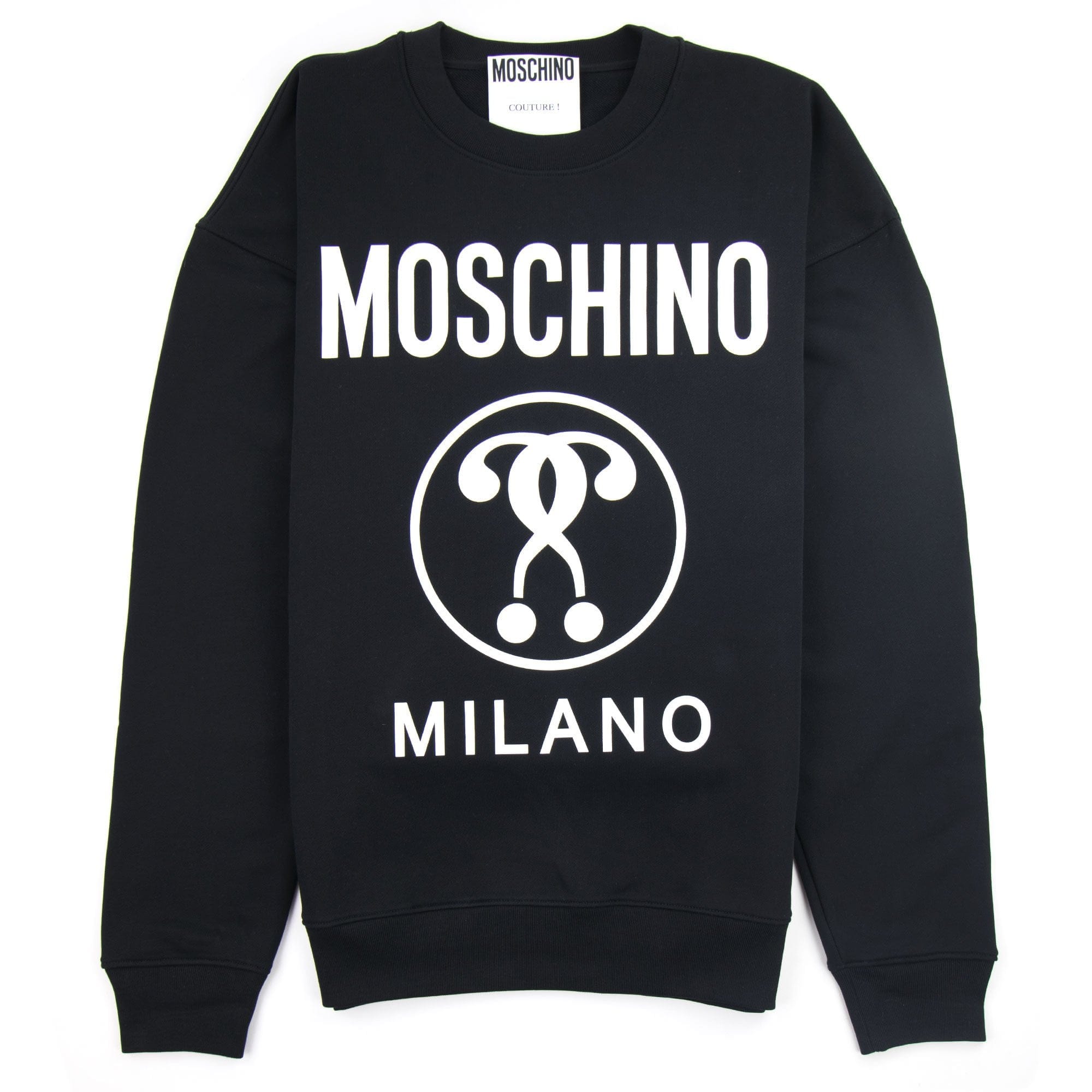 Moschino Couture Double Question Mark Sweatshirt Black