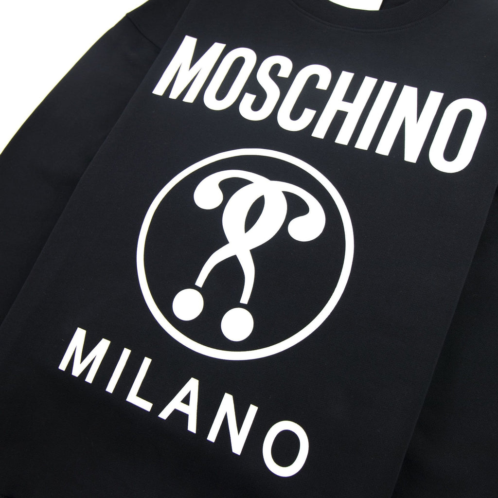 Moschino Couture Double Question Mark Sweatshirt Black