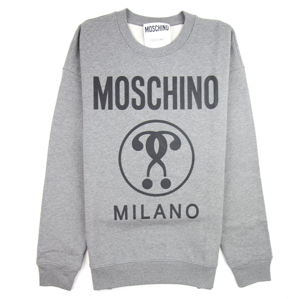 Moschino Couture Double Question Mark Sweatshirt Grey