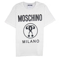 Moschino Couture Double Question Mark Jersey T-shirt White