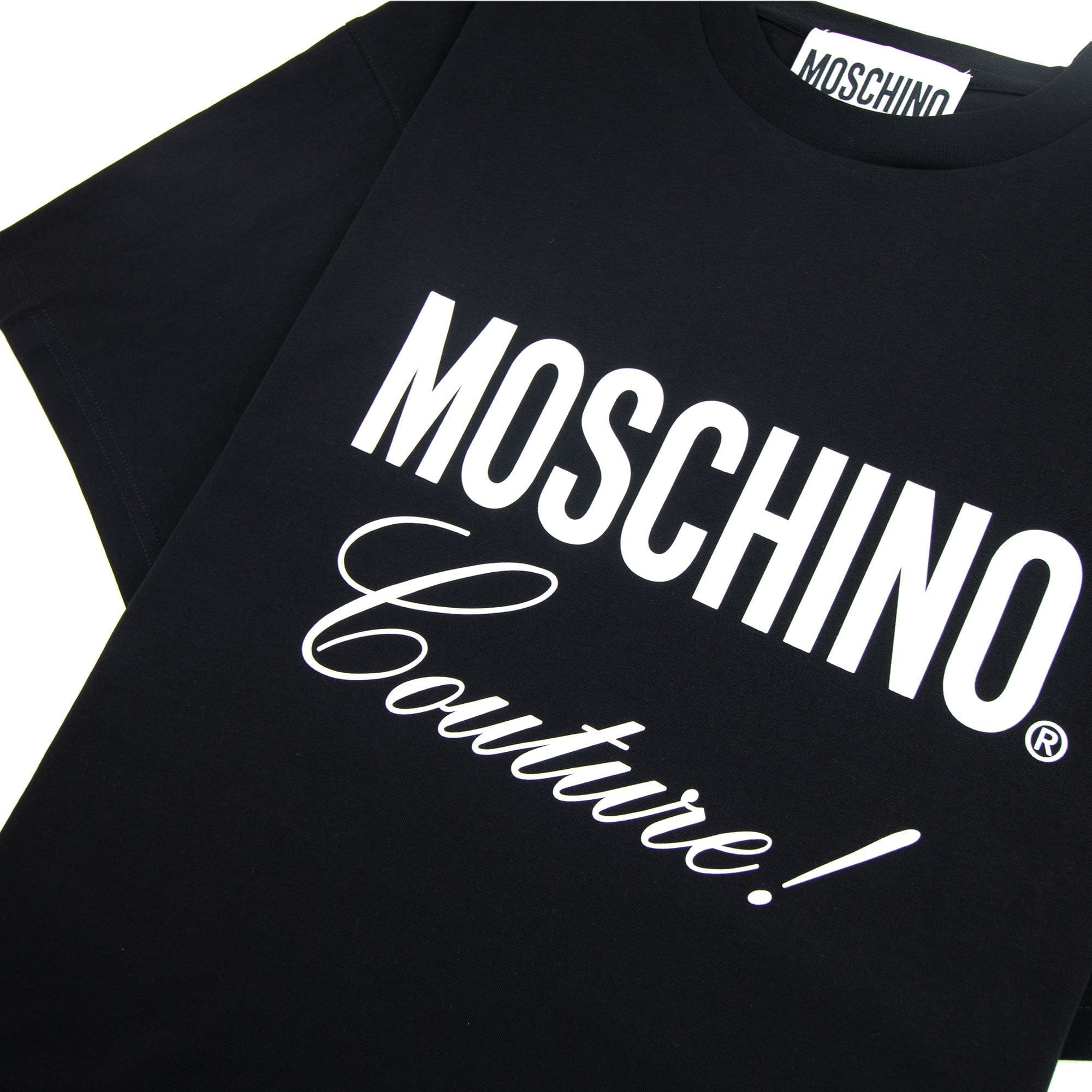 Moschino Couture Script Logo T-shirt Black