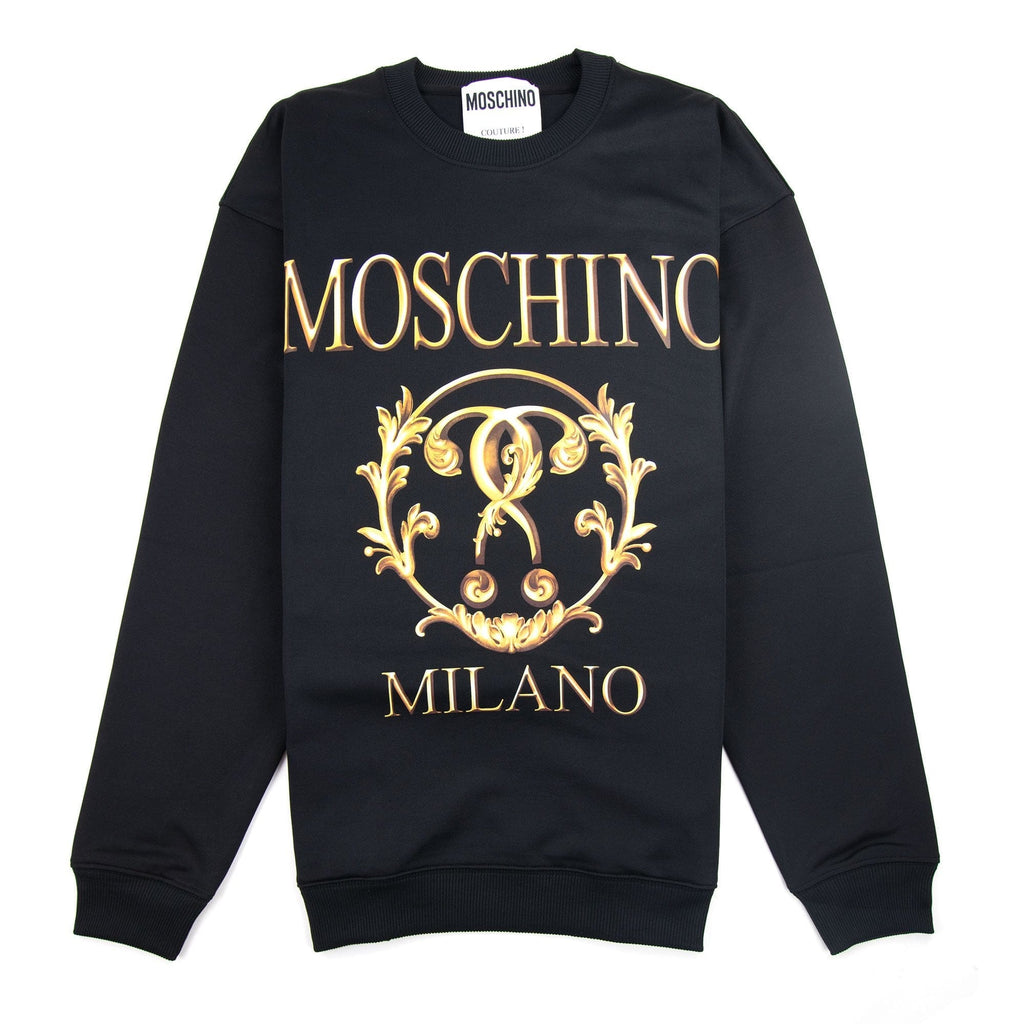 Moschino Couture Question Mark Technical Sweatshirt Black