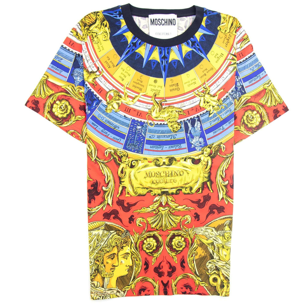 Moschino Couture Roman Scarf Jersey T-shirt Multi