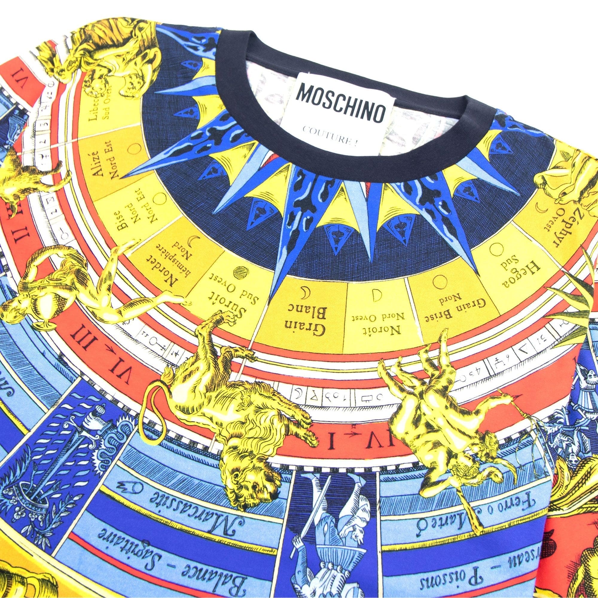 Moschino Couture Roman Scarf Jersey T-shirt Multi