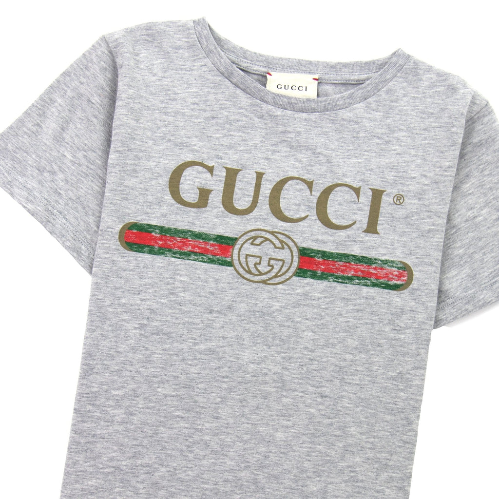 Gucci Junior Logo T-shirt 1676 Grey