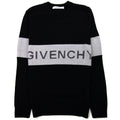 Givenchy Contrasting Stripe Sweater In Wool Black/white