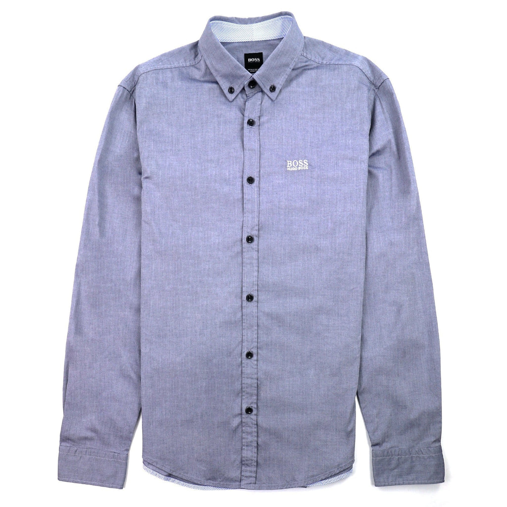 Hugo Boss Biado Regular Fit Long Sleeve Shirt Blue