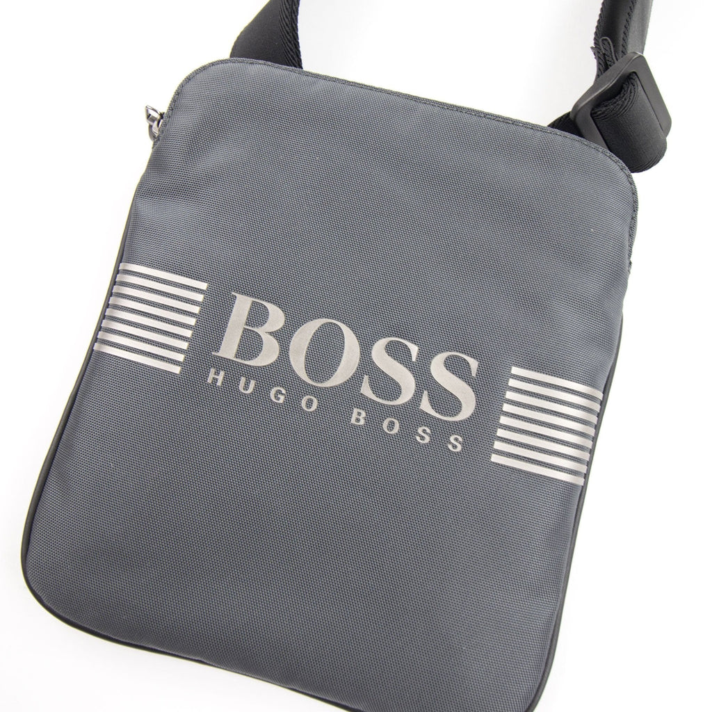 Hugo Boss Pixel Envelope Bag Dark Grey