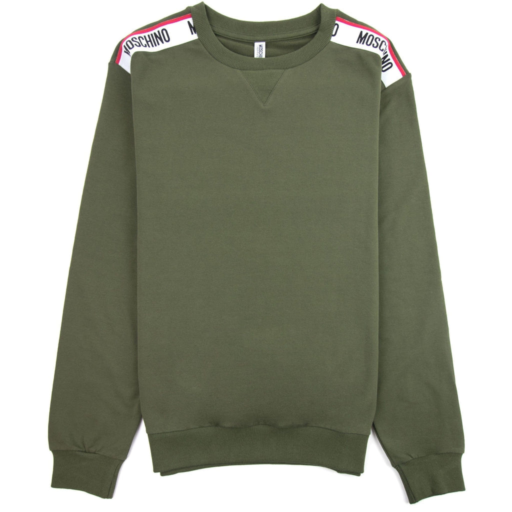Moschino Underwear Tape Logo Sweatshirt Khaki 0430