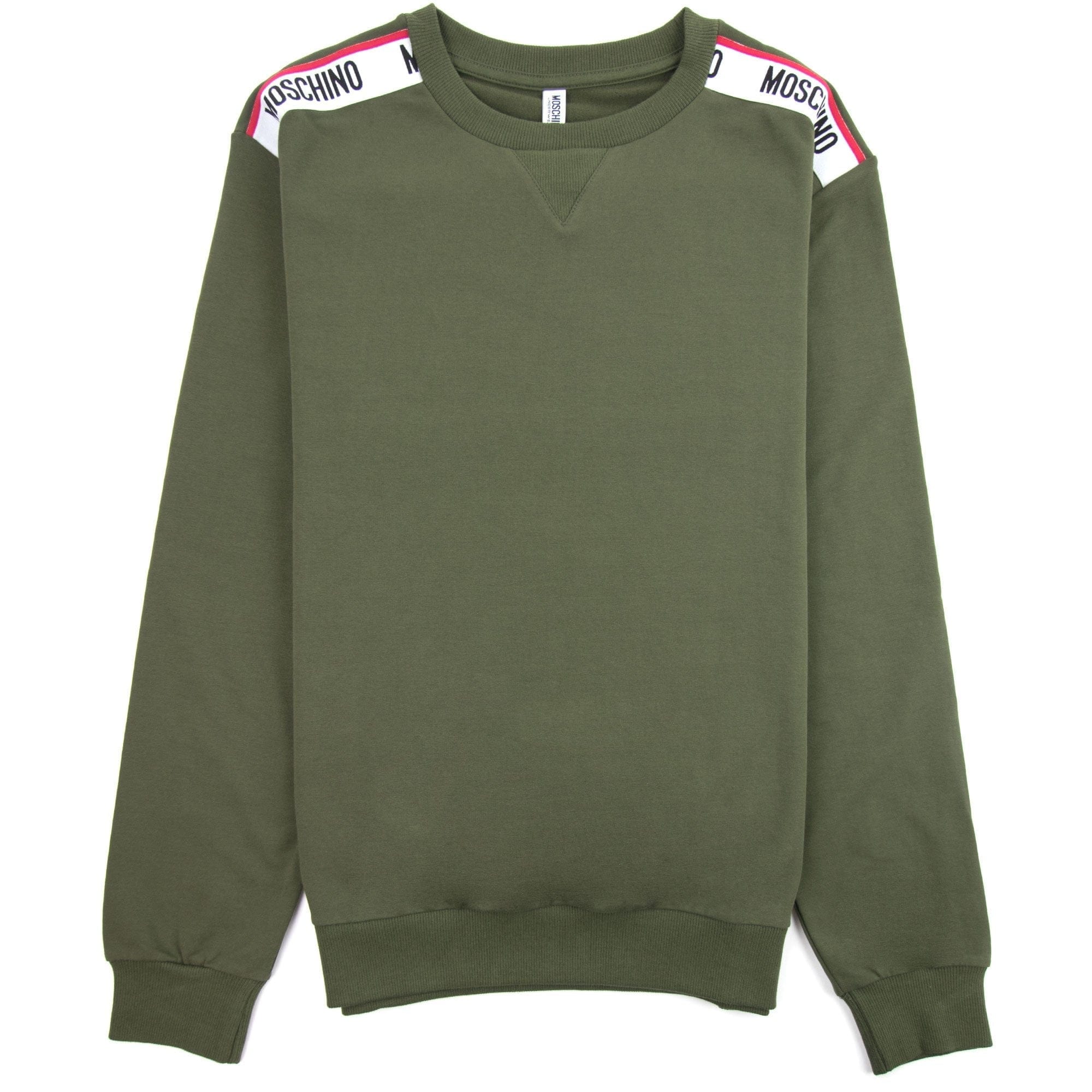 Moschino Underwear Tape Logo Sweatshirt Khaki 0430