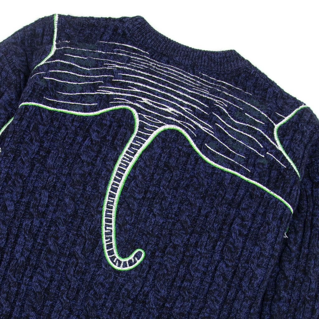 Kenzo Claw Tiger Knitted Jumper Blue
