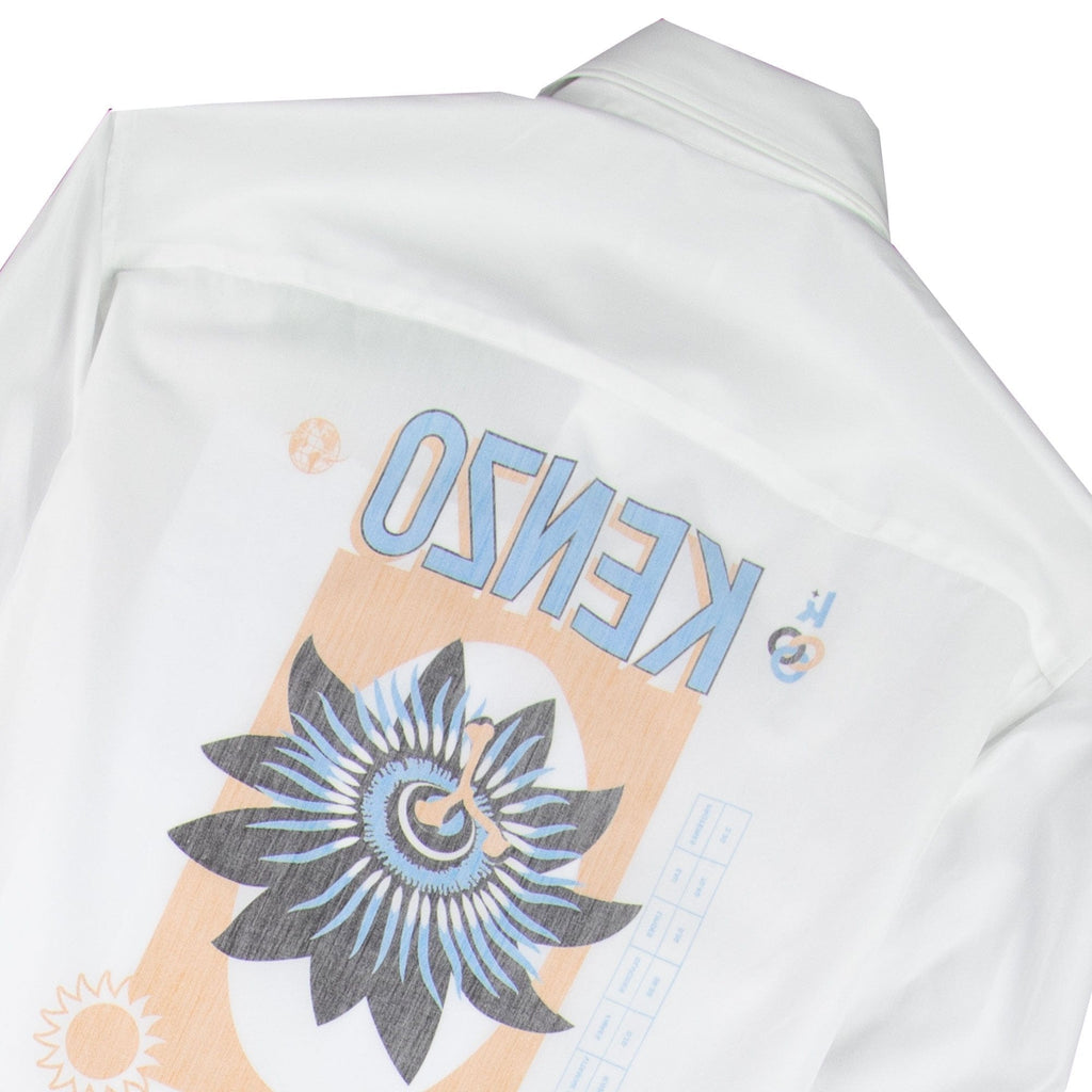 Kenzo Passion Flower Slim-fit Shirt White