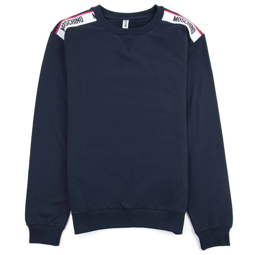 Moschino Underwear 2pcs Tape Logo Sweatshirt Tracksuit Navy 0290