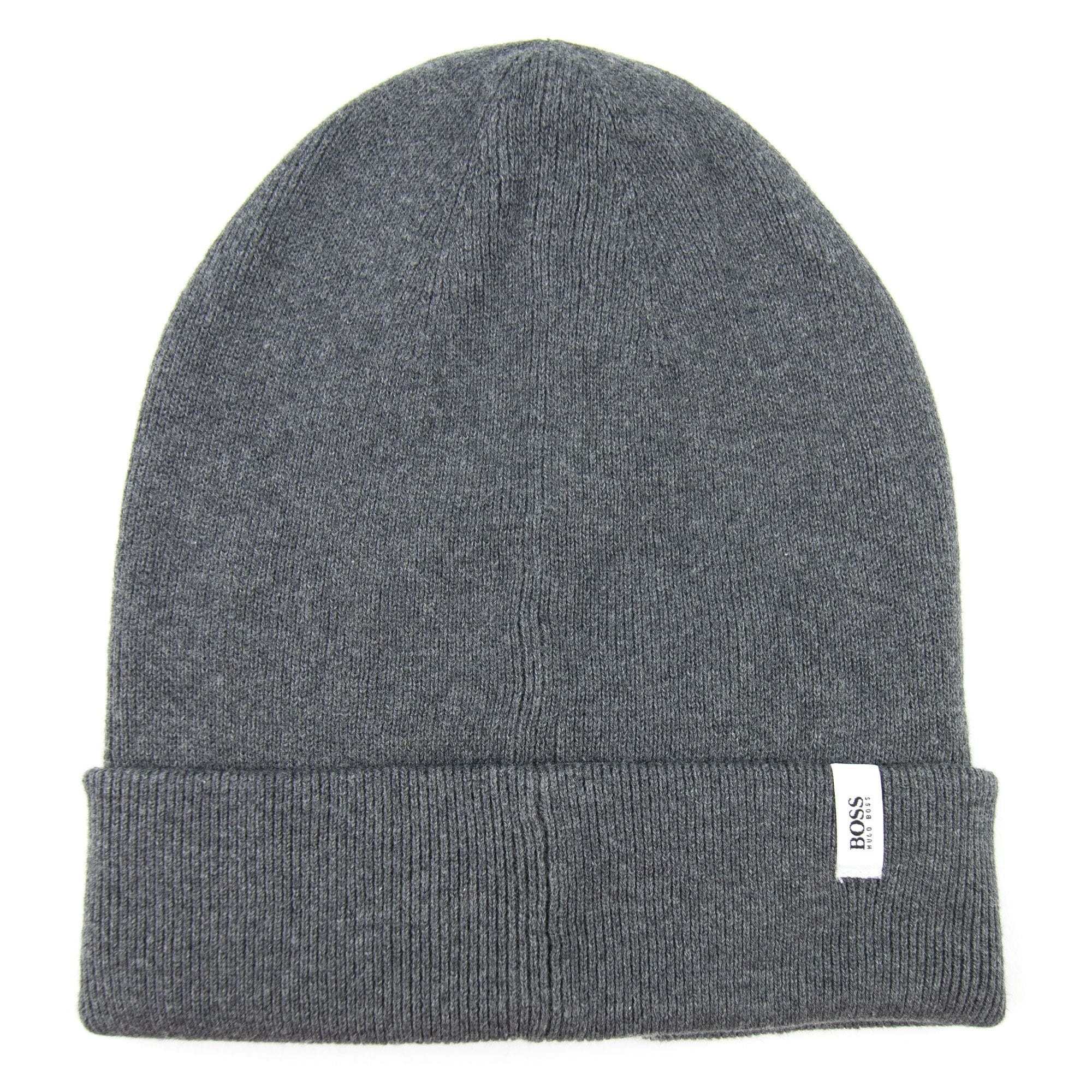 Hugo Boss Kids Square Logo Beanie Hat Grey