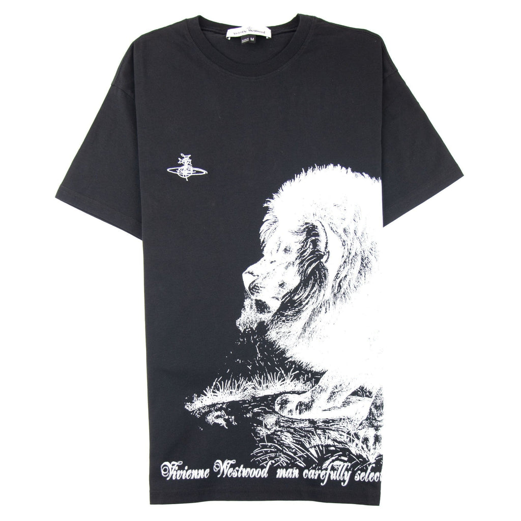 Vivienne Westwood Anglomania Lion Print T-shirt Black 900
