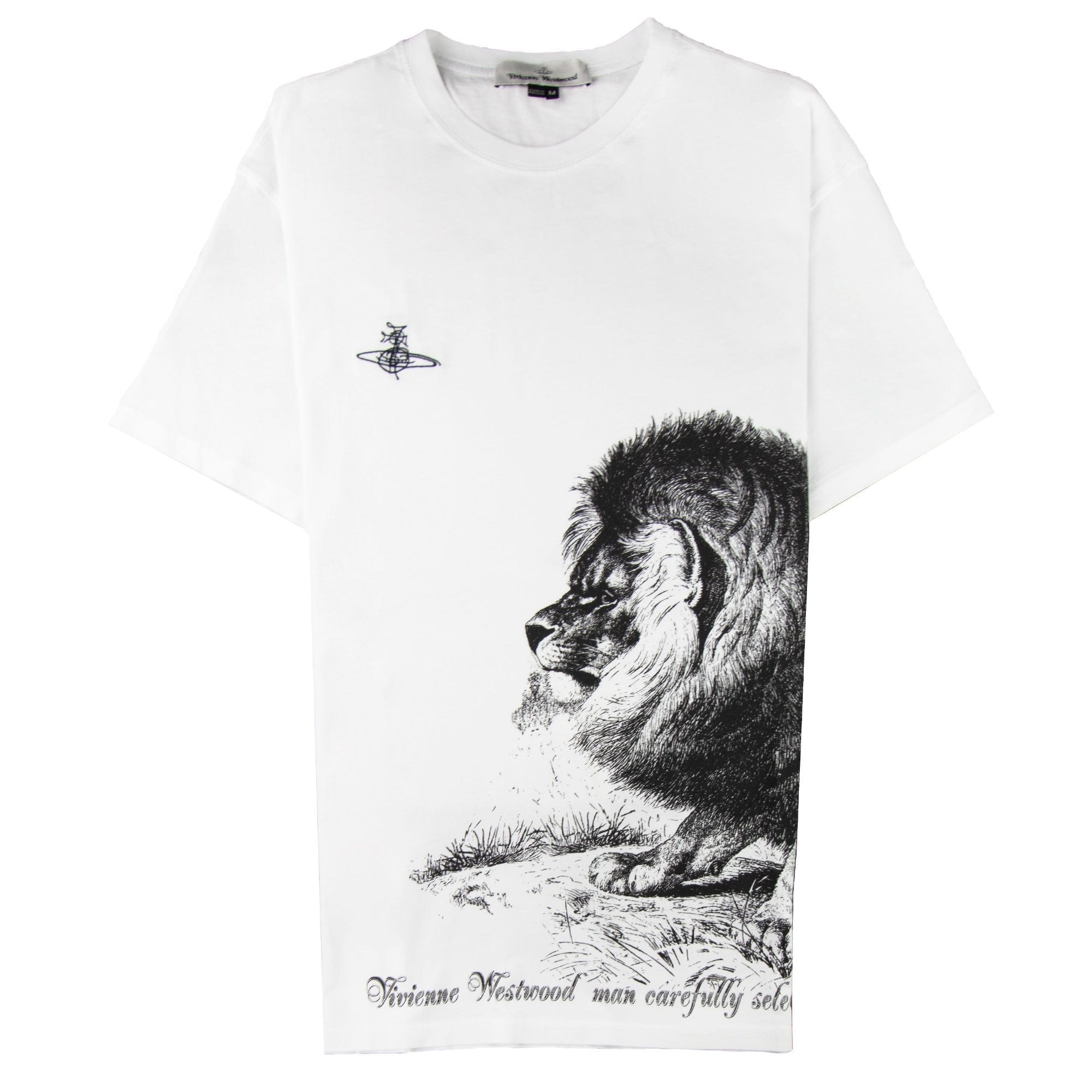 Vivienne Westwood Anglomania Lion Print T-shirt White 100