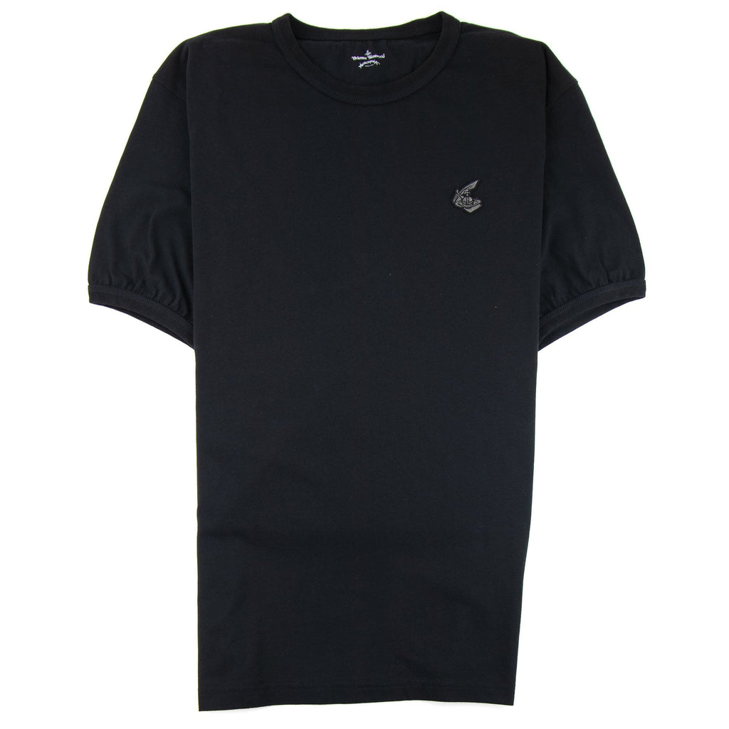 Vivienne Westwood Anglomania Small Cutlass Orb Logo T-shirt Black