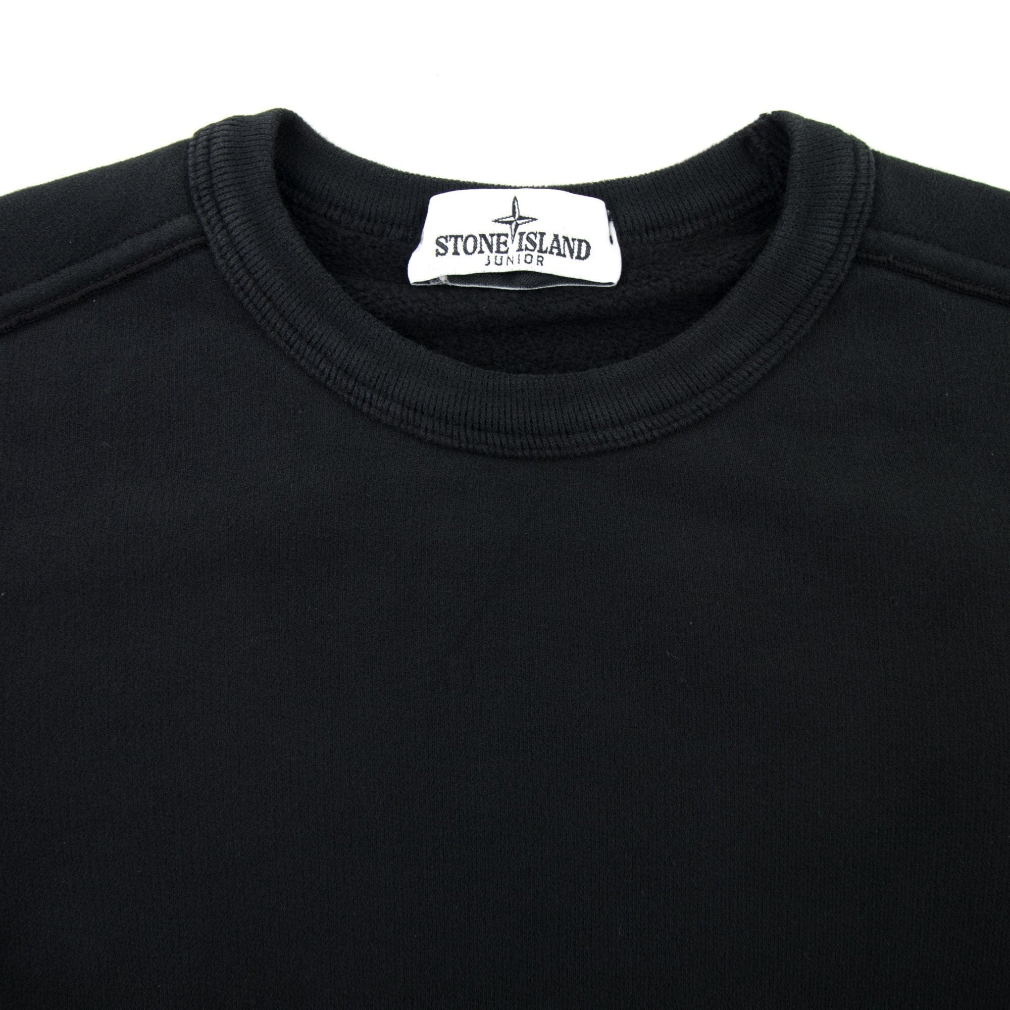 Stone Island Junior 60940 Crewneck Core Sweatshirt Black V0029