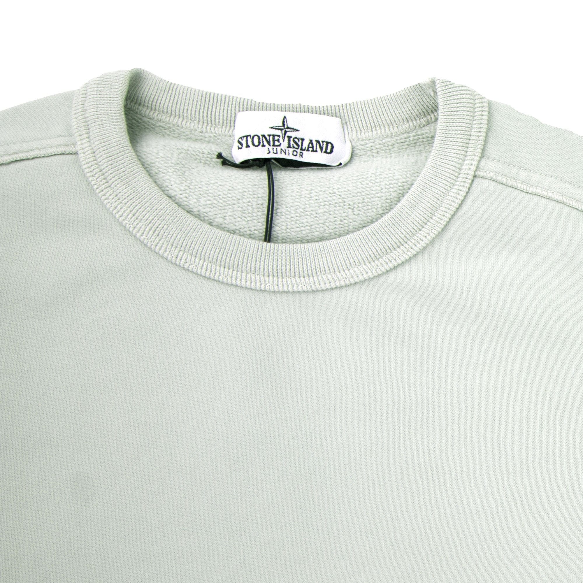 Stone Island Junior 60940 Crewneck Core Sweatshirt Light Green V0061
