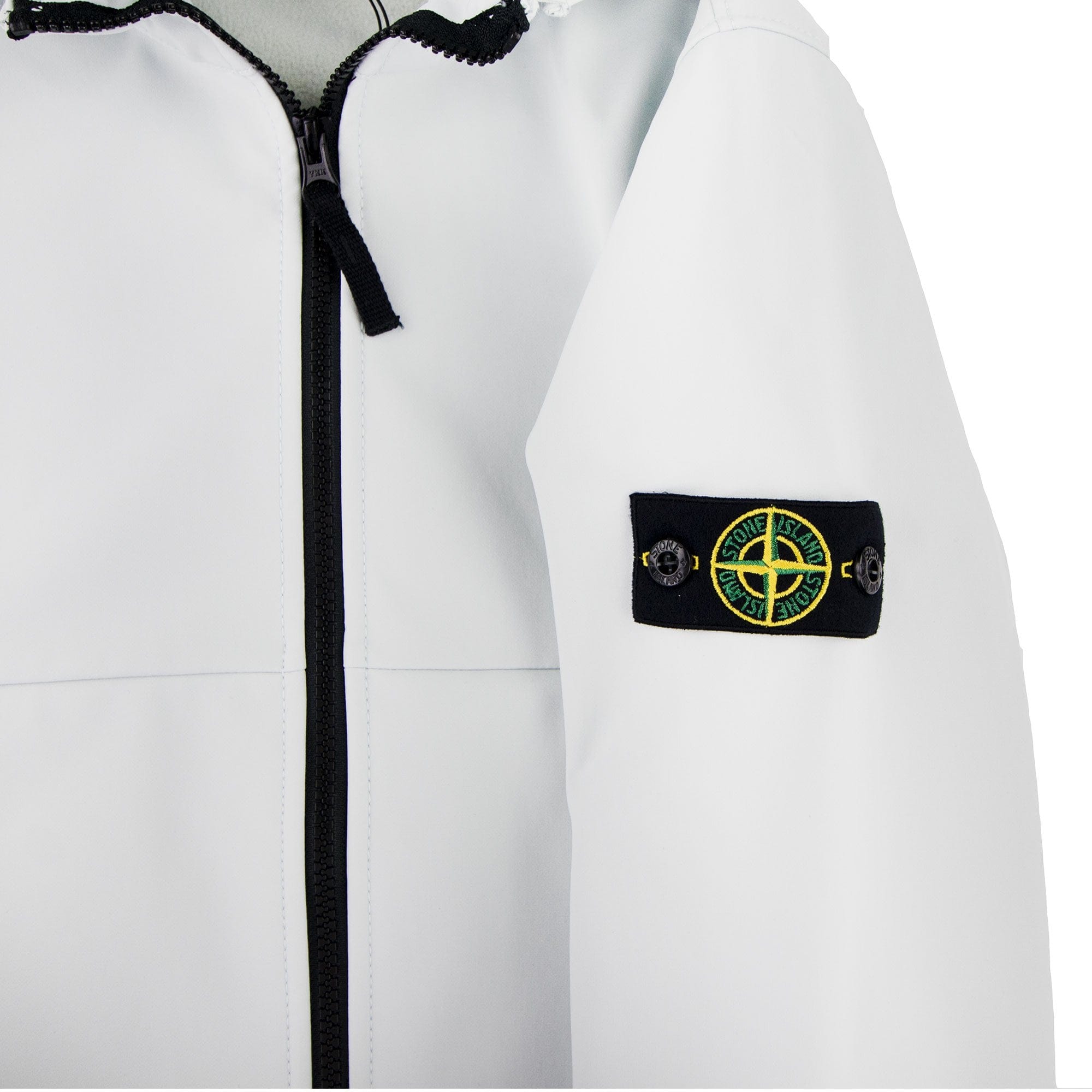 Stone Island Junior Q0230 Soft Shell-R Jacket Pearl Grey V0061