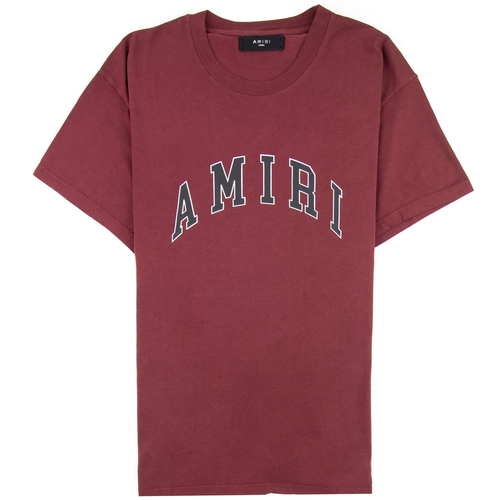 Amiri College Tee Burgundy
