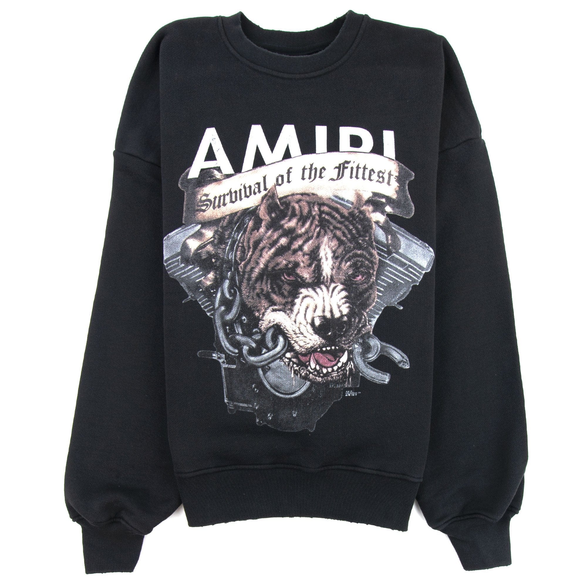 Amiri Pitbull Crew Neck Sweatshirt Black