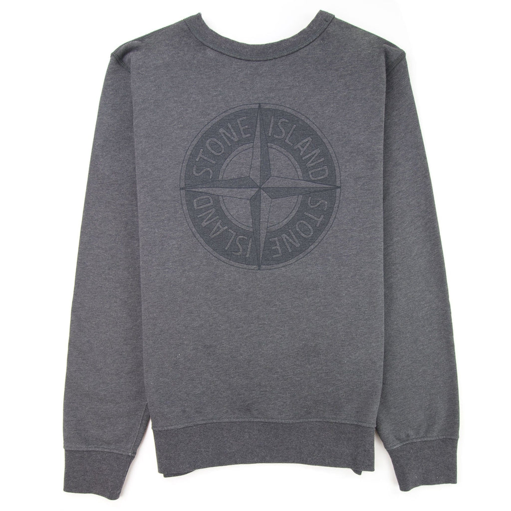 Stone Island Double Front Crewneck Sweatshirt Dark Grey V1067