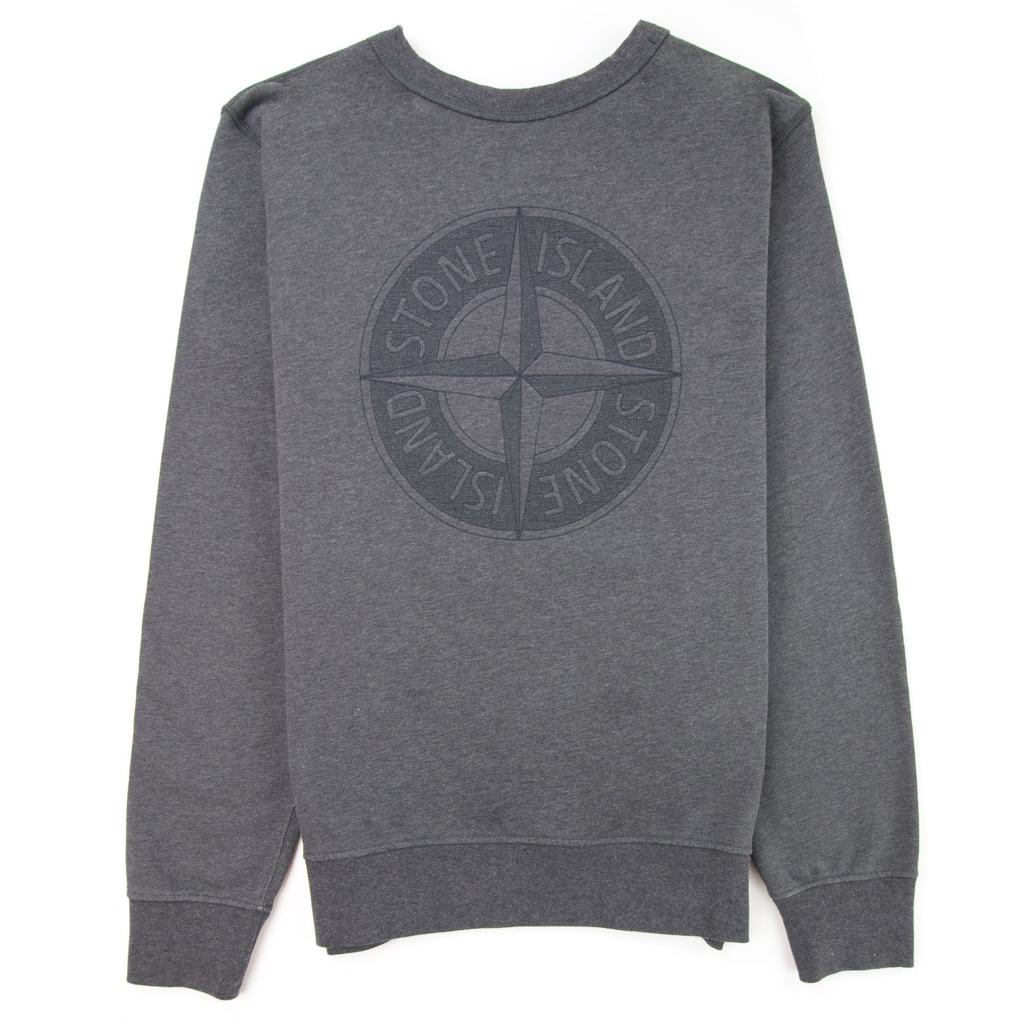 Stone Island Double Front Crewneck Sweatshirt Dark Grey V1067