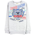 Kenzo Kids Super Tiger Cotton Sweatshirt Grey