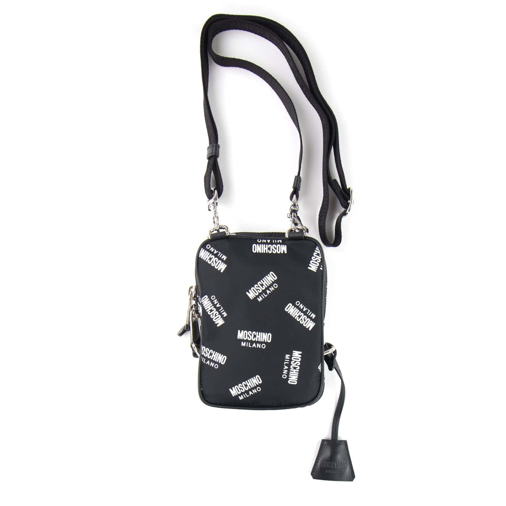 Moschino Couture All Over Print Shoulder Bag Black