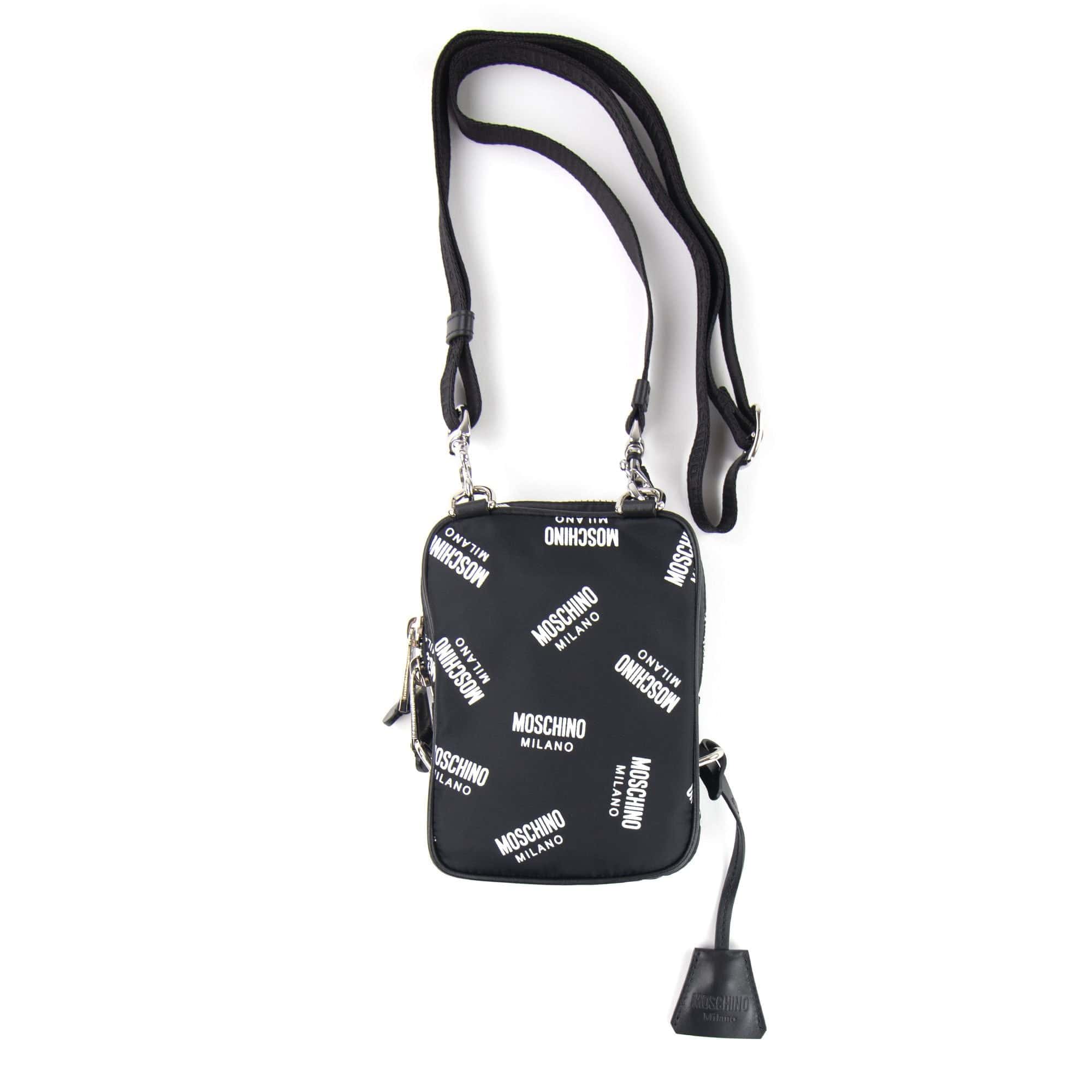 Moschino Couture All Over Print Shoulder Bag Black